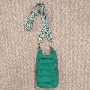 Wanderfull Quilted Crossbody Bag with Patterned Strap